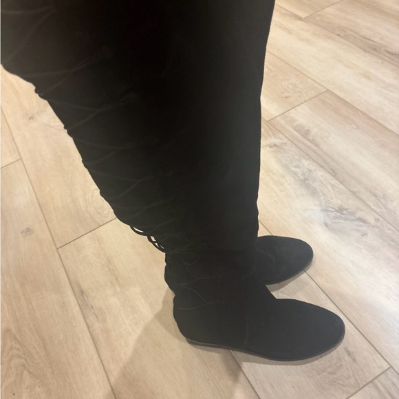 Vince Camuto Coatia Black Suede Over-the-Knee Boots - Picture 8 of 17